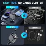 4 in 1 Retractable Car Charger With Stary Lights - 2