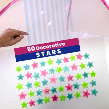 Foldable Double Bed Mosquito Net with 50 Decorative Stars (DMN4) - 4